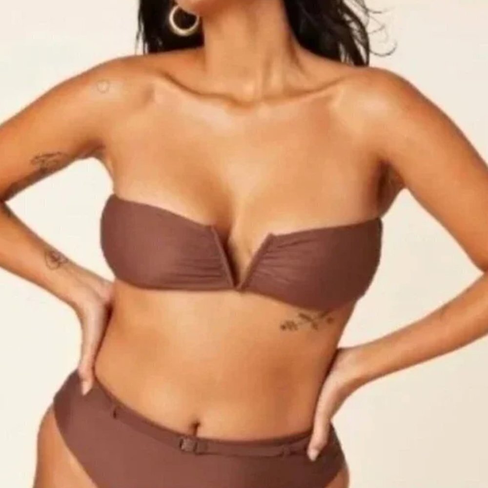 Andie Swim NWT The Scala Top Espresso Brown NWT